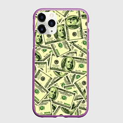 Чехол iPhone 11 Pro матовый Benjamin Franklin, цвет: 3D-фиолетовый
