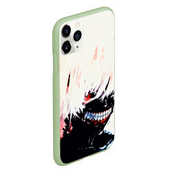 Чехол iPhone 11 Pro матовый Tokyo ghoul, цвет: 3D-салатовый — фото 2