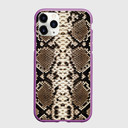 Чехол iPhone 11 Pro матовый Питон, цвет: 3D-фиолетовый