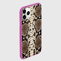 Чехол iPhone 11 Pro матовый Питон, цвет: 3D-фиолетовый — фото 2