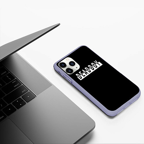 Чехол iPhone 11 Pro матовый DeadBoy / 3D-Светло-сиреневый – фото 3