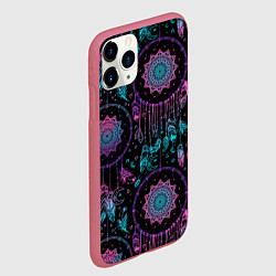 Чехол iPhone 11 Pro матовый Ловцы снов, цвет: 3D-малиновый — фото 2