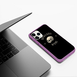 Чехол iPhone 11 Pro матовый Memento Mori, цвет: 3D-фиолетовый — фото 2