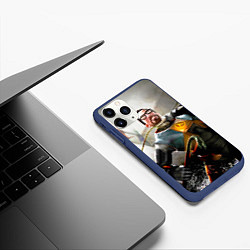 Чехол iPhone 11 Pro матовый Freeman, цвет: 3D-тёмно-синий — фото 2