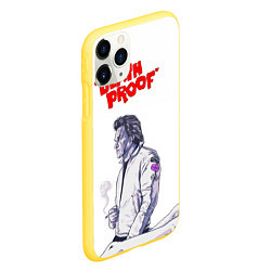 Чехол iPhone 11 Pro матовый Death proof, цвет: 3D-желтый — фото 2