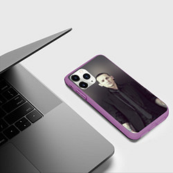Чехол iPhone 11 Pro матовый Честер Беннингтон, цвет: 3D-фиолетовый — фото 2
