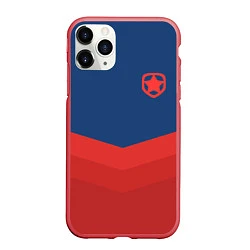 Чехол iPhone 11 Pro матовый Gambit eSports, цвет: 3D-красный