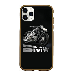 Чехол iPhone 11 Pro матовый Мотоцикл BMW, цвет: 3D-коричневый