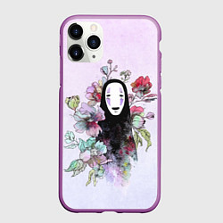 Чехол iPhone 11 Pro матовый Безликий в цветах, цвет: 3D-фиолетовый