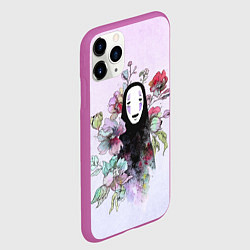 Чехол iPhone 11 Pro матовый Безликий в цветах, цвет: 3D-фиолетовый — фото 2