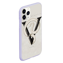 Чехол iPhone 11 Pro матовый BFMV: Venom, цвет: 3D-светло-сиреневый — фото 2