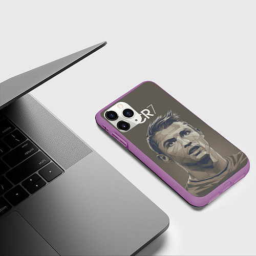Чехол iPhone 11 Pro матовый CR 07 / 3D-Фиолетовый – фото 3