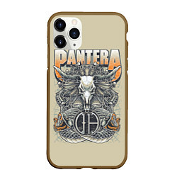Чехол iPhone 11 Pro матовый Pantera: Wild Goat, цвет: 3D-коричневый