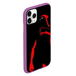 Чехол iPhone 11 Pro матовый Dethklok: Dark Man, цвет: 3D-фиолетовый — фото 2