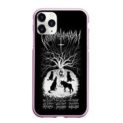 Чехол iPhone 11 Pro матовый Wolves in the Throne Room, цвет: 3D-розовый