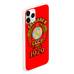 Чехол iPhone 11 Pro матовый Сделано в 1979 СССР, цвет: 3D-белый — фото 2