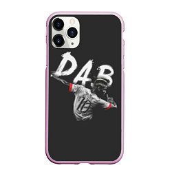Чехол iPhone 11 Pro матовый Paul Pogba: Dab, цвет: 3D-розовый