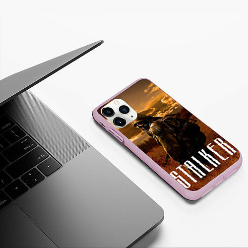 Чехол iPhone 11 Pro матовый STALKER: Radiation / 3D-Розовый – фото 3