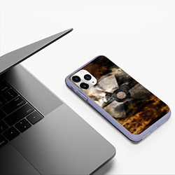 Чехол iPhone 11 Pro матовый STALKER: Nuclear, цвет: 3D-светло-сиреневый — фото 2