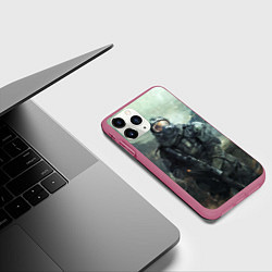Чехол iPhone 11 Pro матовый STALKER, цвет: 3D-малиновый — фото 2