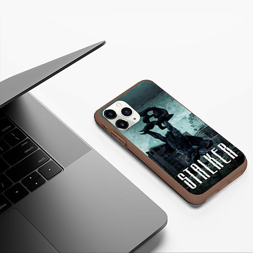 Чехол iPhone 11 Pro матовый STALKER: Pripyat / 3D-Коричневый – фото 3