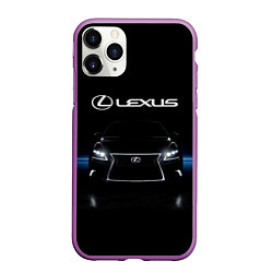 Чехол iPhone 11 Pro матовый Lexus, цвет: 3D-фиолетовый
