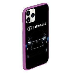 Чехол iPhone 11 Pro матовый Lexus, цвет: 3D-фиолетовый — фото 2