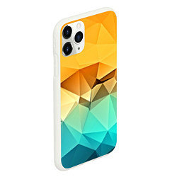 Чехол iPhone 11 Pro матовый Битва геометрий, цвет: 3D-белый — фото 2