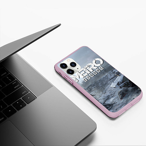 Чехол iPhone 11 Pro матовый Metro Exodus: Cold Winter / 3D-Розовый – фото 3