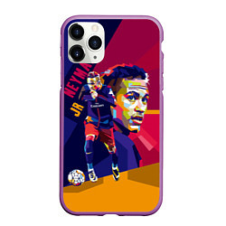 Чехол iPhone 11 Pro матовый Jr. Neymar, цвет: 3D-фиолетовый