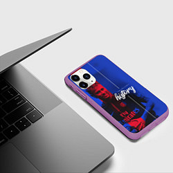 Чехол iPhone 11 Pro матовый Neymar History, цвет: 3D-фиолетовый — фото 2