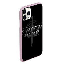 Чехол iPhone 11 Pro матовый Shadow of War, цвет: 3D-розовый — фото 2