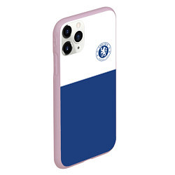 Чехол iPhone 11 Pro матовый Chelsea FC: Light Blue, цвет: 3D-розовый — фото 2