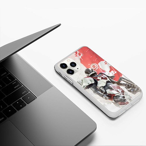 Чехол iPhone 11 Pro матовый Destiny: Red / 3D-Белый – фото 3