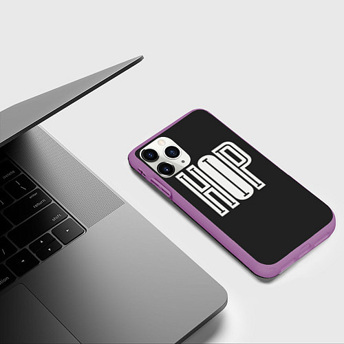 Чехол iPhone 11 Pro матовый Hip-Hop Inside / 3D-Фиолетовый – фото 3