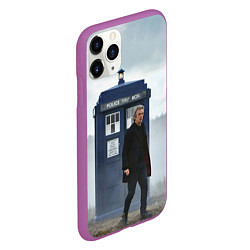Чехол iPhone 11 Pro матовый Доктор кто, цвет: 3D-фиолетовый — фото 2