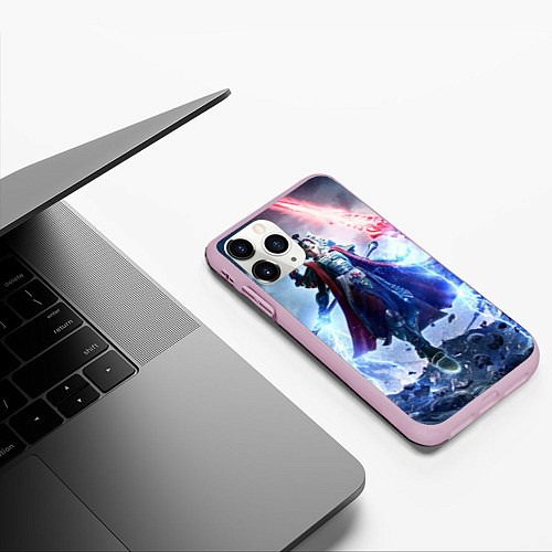 Чехол iPhone 11 Pro матовый Warhammer / вархаммер / 3D-Розовый – фото 3