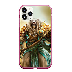 Чехол iPhone 11 Pro матовый Magic: The Gathering, цвет: 3D-малиновый