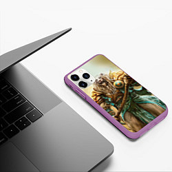 Чехол iPhone 11 Pro матовый Magic: The Gathering, цвет: 3D-фиолетовый — фото 2