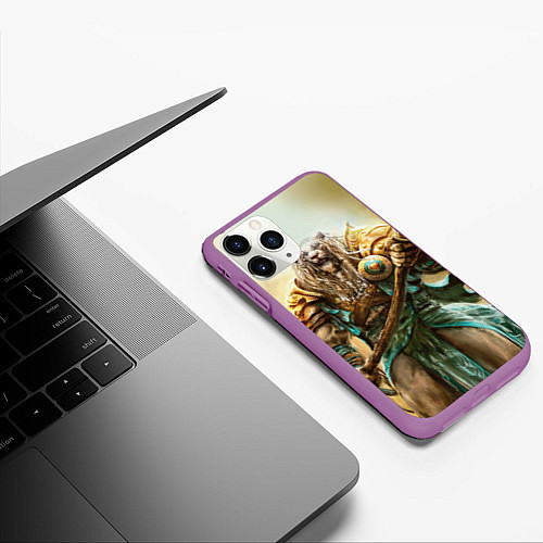 Чехол iPhone 11 Pro матовый Magic: The Gathering / 3D-Фиолетовый – фото 3