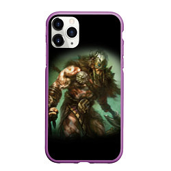 Чехол iPhone 11 Pro матовый Magic: The Gathering, цвет: 3D-фиолетовый