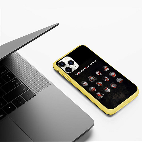 Чехол iPhone 11 Pro матовый Thirteen Reasons Why / 3D-Желтый – фото 3