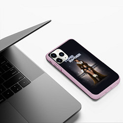 Чехол iPhone 11 Pro матовый TOMB RAIDER, цвет: 3D-розовый — фото 2