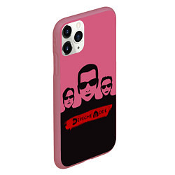 Чехол iPhone 11 Pro матовый Группа Depeche Mode, цвет: 3D-малиновый — фото 2