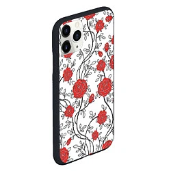 Чехол iPhone 11 Pro матовый Сад из Роз, цвет: 3D-черный — фото 2