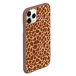 Чехол iPhone 11 Pro матовый Жираф, цвет: 3D-коричневый — фото 2