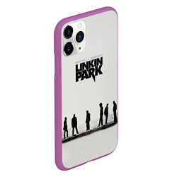 Чехол iPhone 11 Pro матовый Группа Linkin Park, цвет: 3D-фиолетовый — фото 2