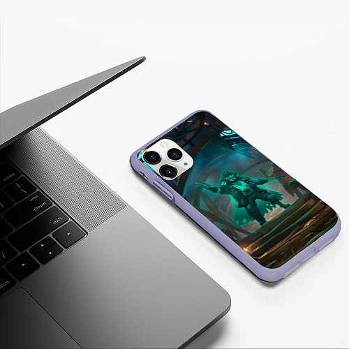 Чехол iPhone 11 Pro матовый Sea of thieves / 3D-Светло-сиреневый – фото 3