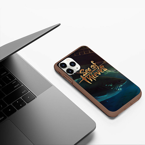 Чехол iPhone 11 Pro матовый Sea of thieves / 3D-Коричневый – фото 3