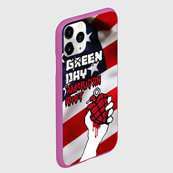 Чехол iPhone 11 Pro матовый Green Day American Idiot, цвет: 3D-фиолетовый — фото 2